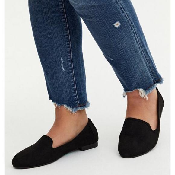 torrid Shoes - EUC TORRID BLACK PERFORATED Flats LOAFERS 12 WW EXTRA WIDE WIDTH